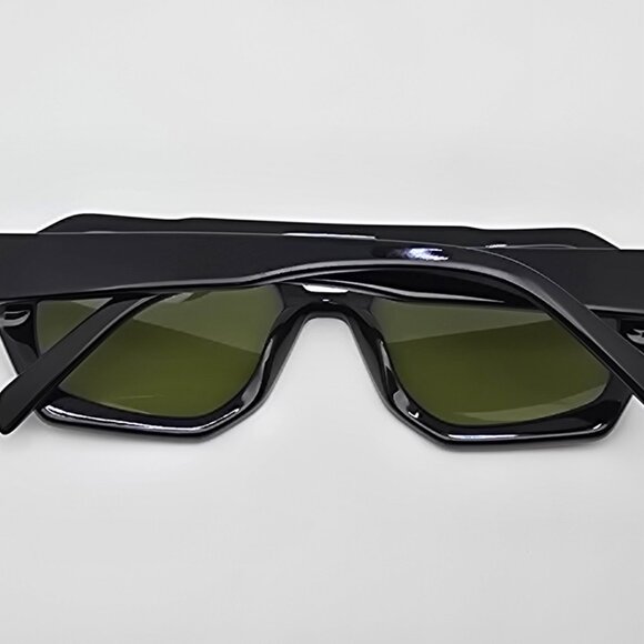 Vehla River VS414 Gloss Black Frame Khaki Lens Aviator Sunglasses 53-17-140 main image 6